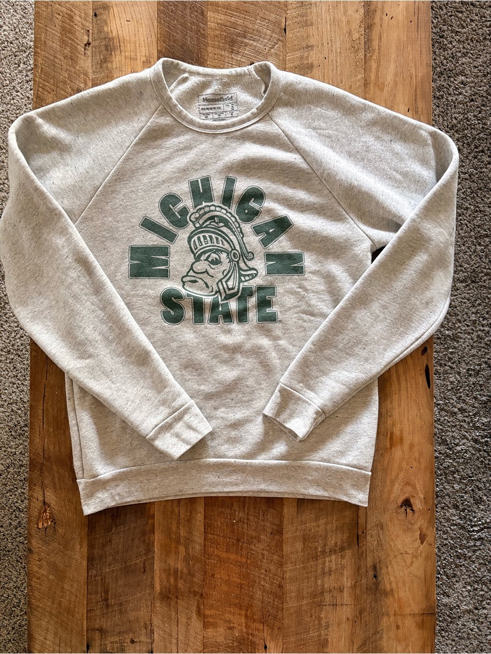 Homefield Michigan State Spartans Crewneck Sweatshirt Sparty Size Small